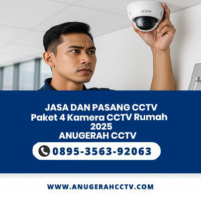 Paket 4 Kamera CCTV Rumah